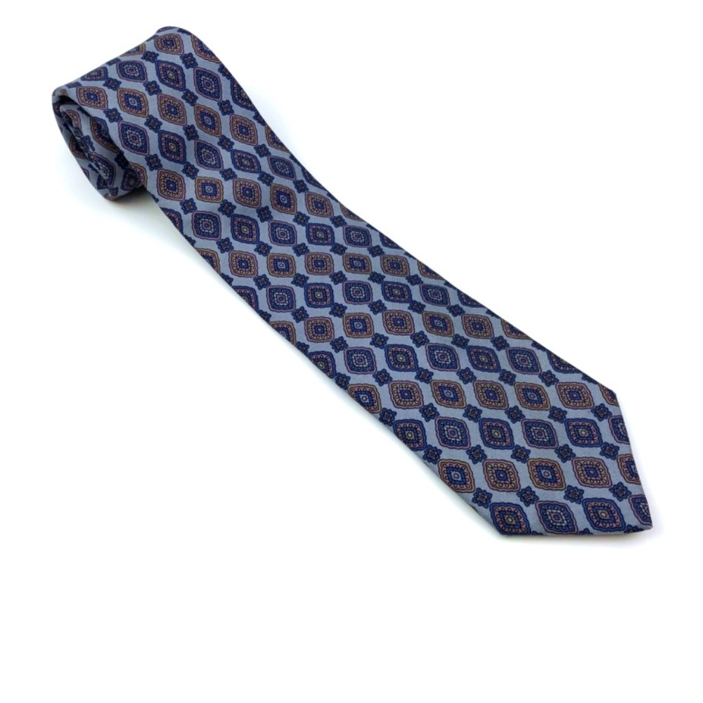 Givenchy Paris Monsieur Blue Geometric Men Tie